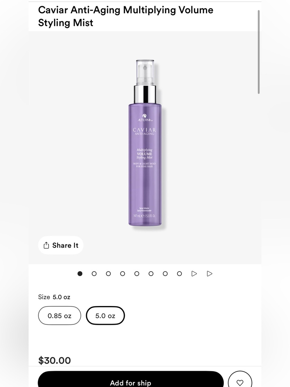 Caviar Anti-Aging Multiplying Volume
Styling Mist